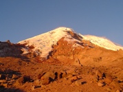 Chimborazo Südansicht mit Normalroute und Whymperroute